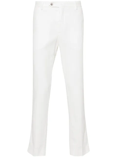 Hackett London logo-patch trousers Neutrals HM212586R