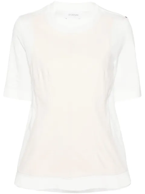 Sportmax layered-effect T-shirt White 2412941072600