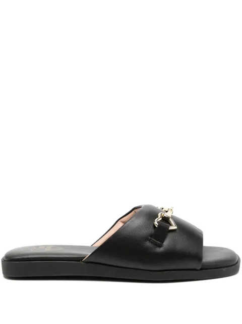 Love Moschino buckle-detail leather sandals Black JA28382G0IIA0