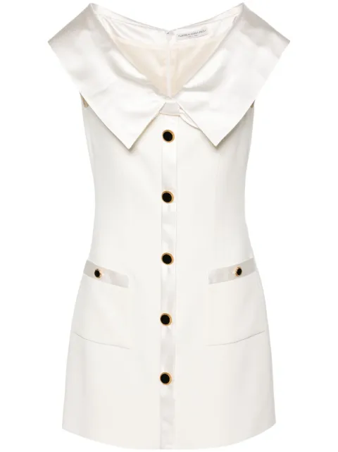 Alessandra Rich off-shoulder cady minidress White FABX3898F2464
