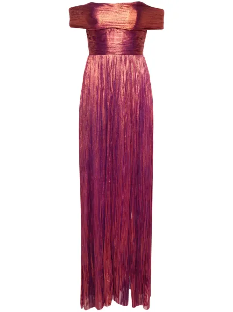 Maria Lucia Hohan Karlie off-shoulder gown Purple KARLIE