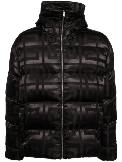 Givenchy logo-print puffer jacket Black BM015615B8