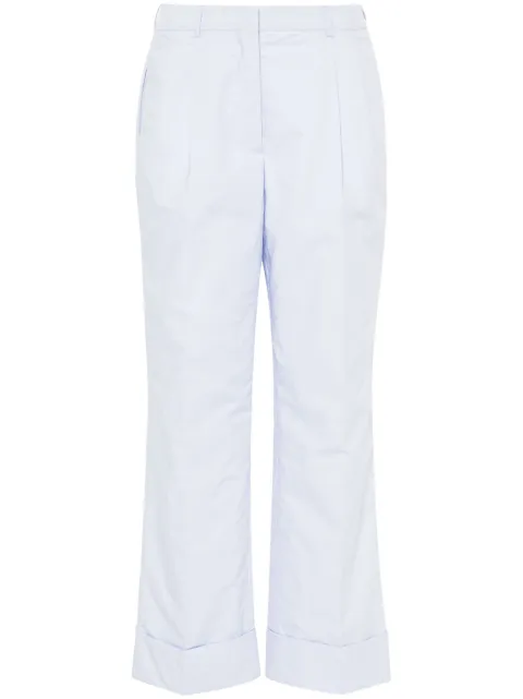 Officine Generale Willow high-waist straight trousers Blue S24WTLG460