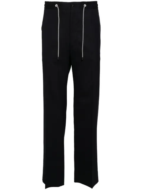 Corneliani drawstring tapered-leg trousers Blue 934L279318570
