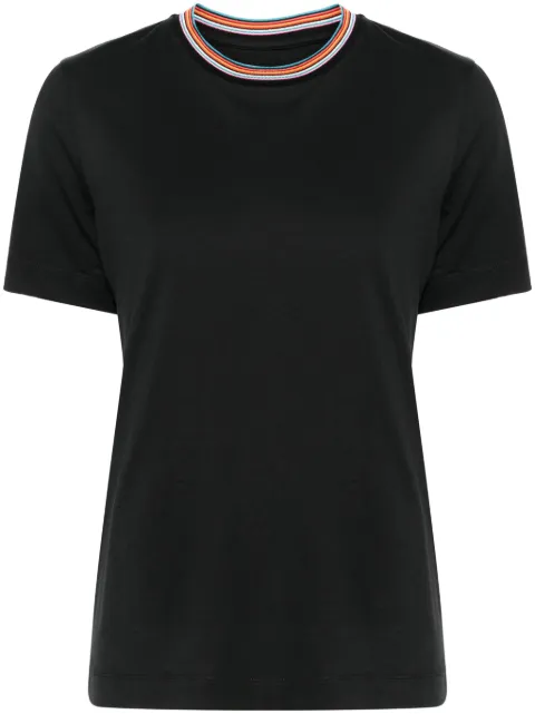 Paul Smith contrast-trim cotton T-shirt Black W1R059VBN00084