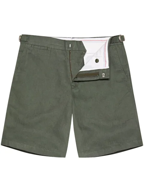 Orlebar Brown buckle-strap detailing shorts Green 279328