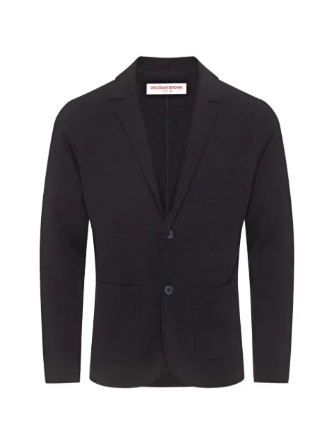 Orlebar Brown Rainer single-breasted merino blazer Blue 279282