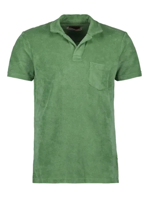 Orlebar Brown Terry towelling polo shirt Green 279289