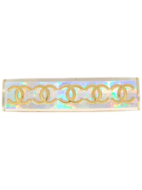 CHANEL Pre-Owned 1997 CC hair clip Gold HA97P