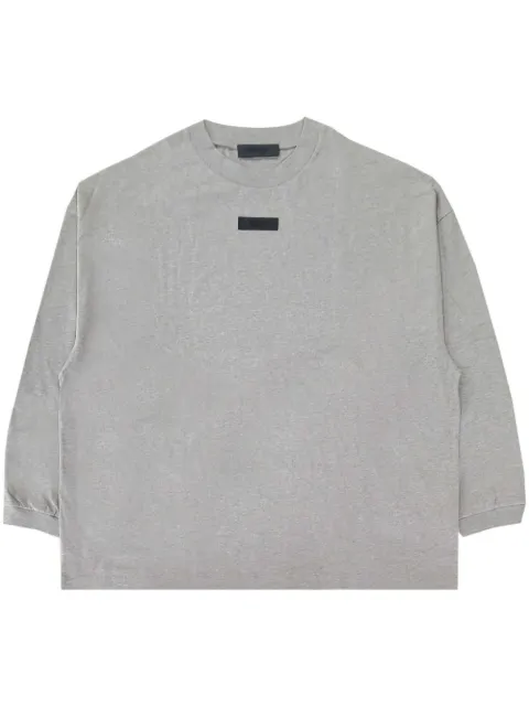 FEAR OF GOD ESSENTIALS logo-appliqué cotton T-shirt Grey 125SU244201F