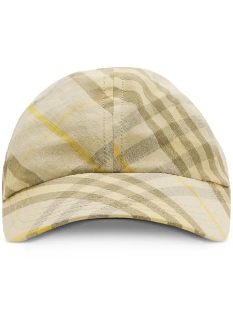 Burberry Checked cotton cap Neutrals 8090361