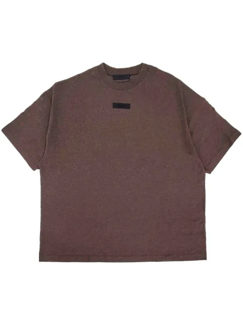 FEAR OF GOD ESSENTIALS logo-appliqué cotton T-shirt Brown 125SU244192F