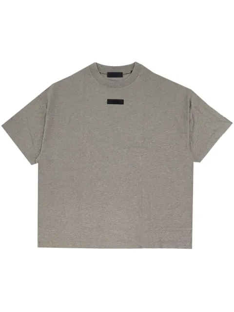 FEAR OF GOD ESSENTIALS logo-appliqué cotton T-shirt Grey 125SU244191F