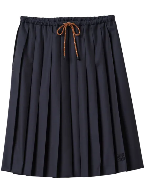 Miu Miu pleated midi skirt Blue MG2237SOOO11AD