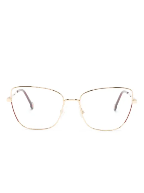 Carolina Herrera stainless-steel butterfly-frame glasses Gold HER0209