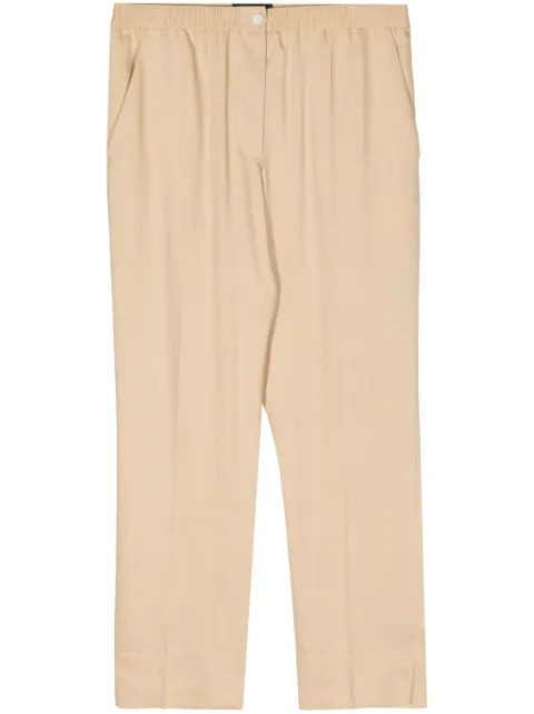 JOSEPH mid-rise straight-leg trousers Brown JP001586