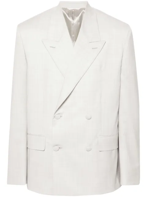Givenchy double-breasted wool blazer Neutrals BM30FM15E9