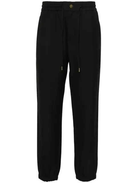 Versace Jeans Couture V-Emblem tapered trousers Black 76GAA100N0309