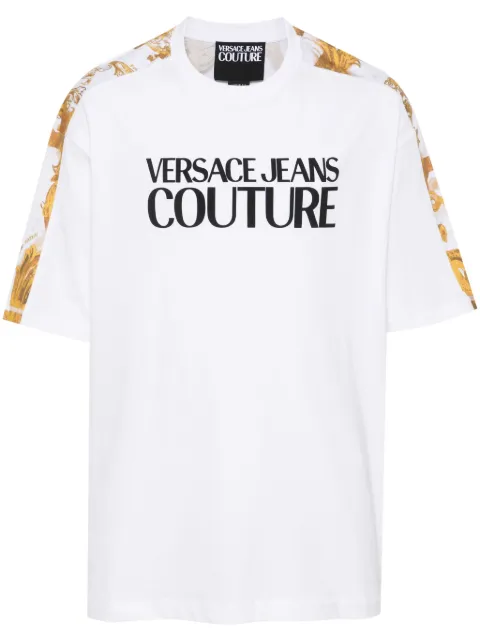 Versace Jeans Couture logo-print cotton T-shirt White 76GAH613JS287