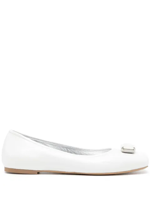 Madison Maison Marion leather ballerina shoes White MARIONS2401