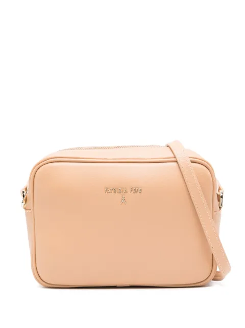 Patrizia Pepe logo-lettering leather cross body bag Neutrals CB8985L001B685