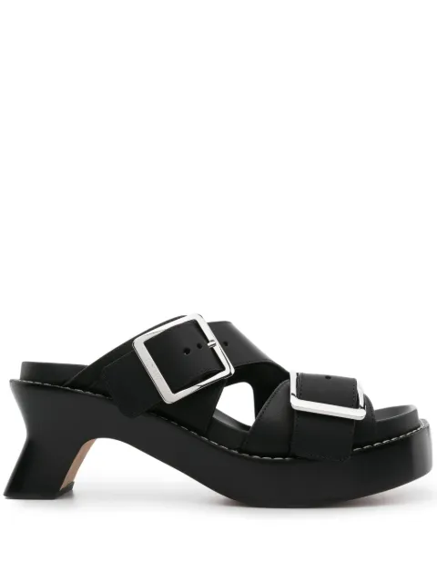 LOEWE 70mm Ease buckle-straps mules Black L814465X83