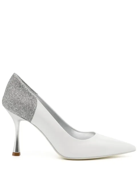 Madison Maison Alena White/Silver High Heel Pumps 65mm White ALENA014