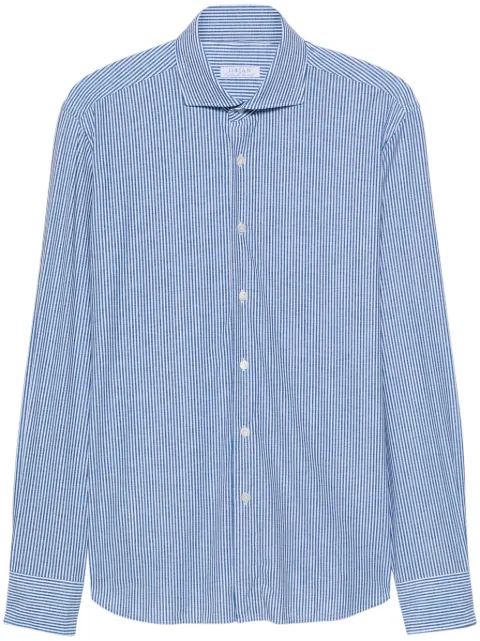 Orian striped stretch shirt Blue 02RT31