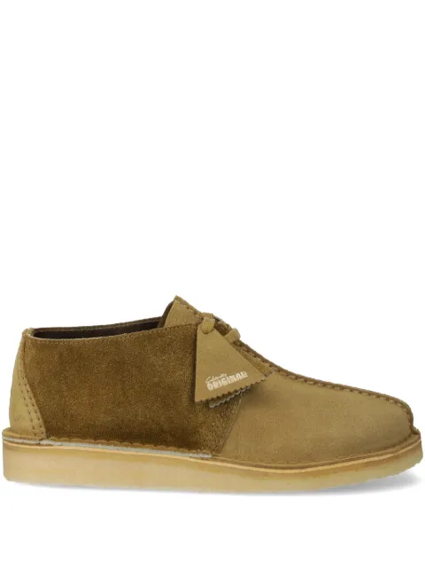 Clarks Originals leather boots Green 26176531
