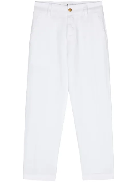 PT Torino twill tapered trousers White CDVTGOB00STDPU31