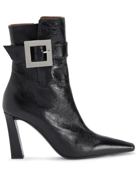 Giuseppe Zanotti 90mm Seattle Bootie buckle boots Black I470004001