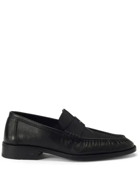 Giuseppe Zanotti Weeston almond-toe leather loafers Black IU40001001