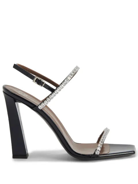 Giuseppe Zanotti 105mm Valentiine Crystal sandals Black I400019005