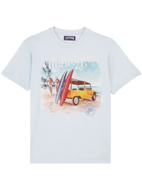 Vilebrequin graphic-print cotton T-shirt Blue PTSAP384