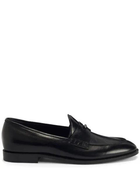 Giuseppe Zanotti Archiel penny-slot leather loafers Black IU40010002