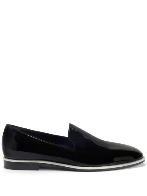 Giuseppe Zanotti Vilbert patent-finish leather loafers Black IU40006001