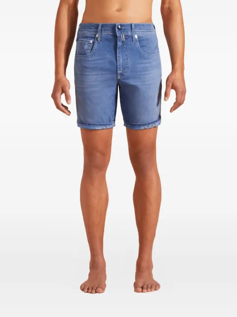 Vilebrequin tropical-turtles-print denim shorts Blue GRNAV413