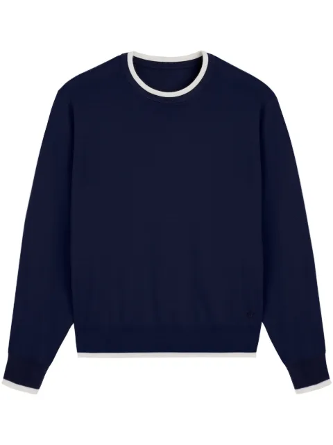 Vilebrequin crew-neck cashmere-merino jumper Blue IERC4S00