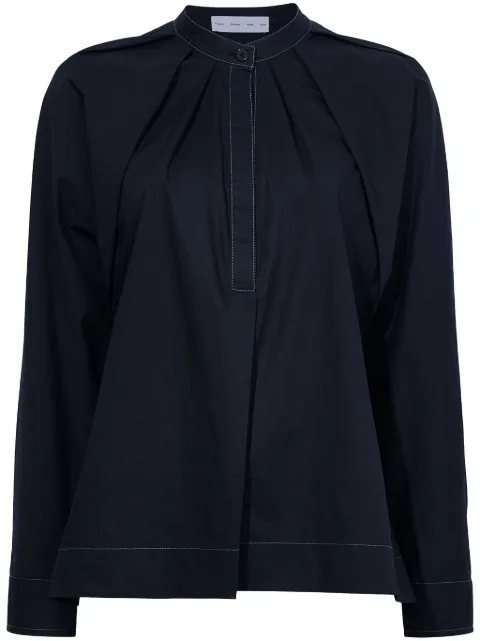 Proenza Schouler White Label Carter cotton blouse Black WL2434495SC091