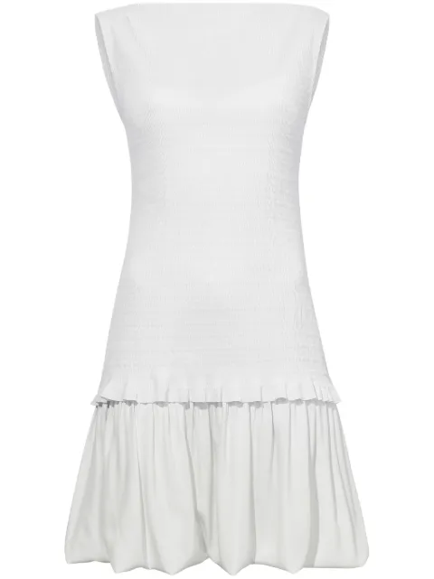 Proenza Schouler White Label layered seersucker mini dress White WL2433505BY308