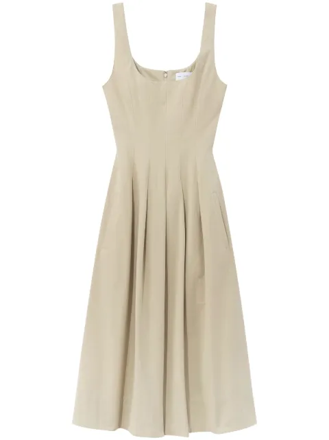 Proenza Schouler White Label pleated cotton dress Neutrals WL2433416SC088