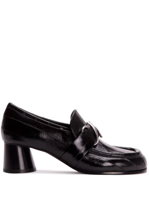 Proenza Schouler Monogram 55mm leather loafers Black PS43061A20090