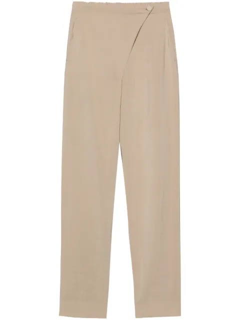 Emporio Armani overlapping-panel tapered trousers Neutrals E3NP29F2008