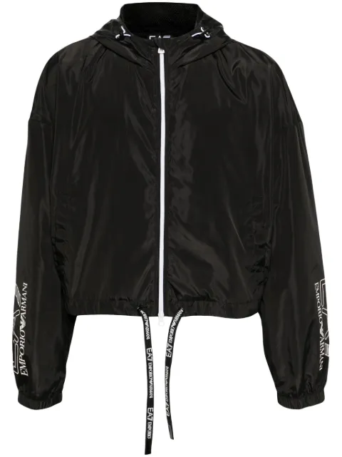 Ea7 Emporio Armani logo-print jacket Black 3DUB01PNFNZ