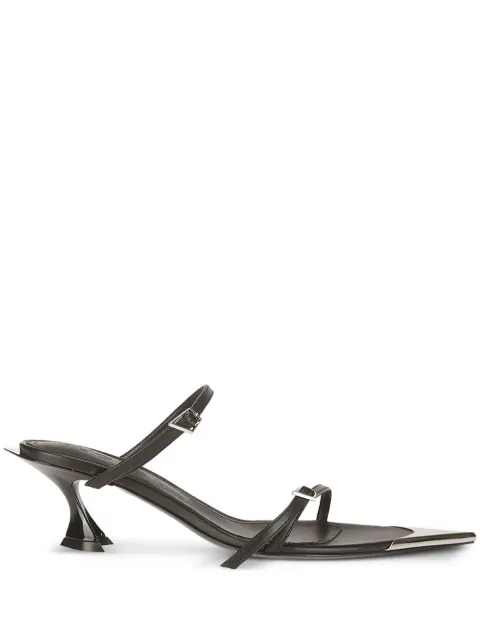 Mugler Fang leather sandals Black MUSS24SC024CL001