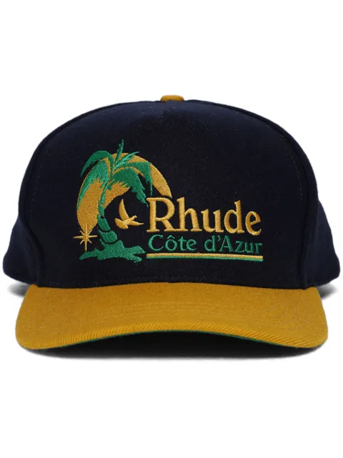 RHUDE Azur Coast cotton cap Blue RHSS24HA01608276