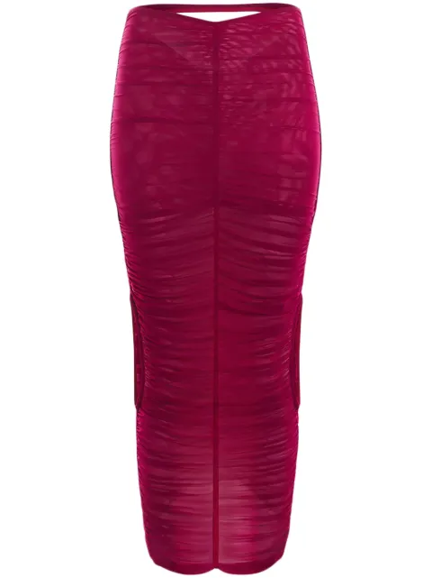 Mugler Jupe pencil skirt Pink 24S1JU0522595