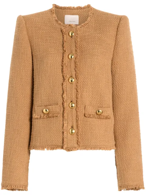 Cinq A Sept Christie blouclé jacket Brown ZJ744114Z