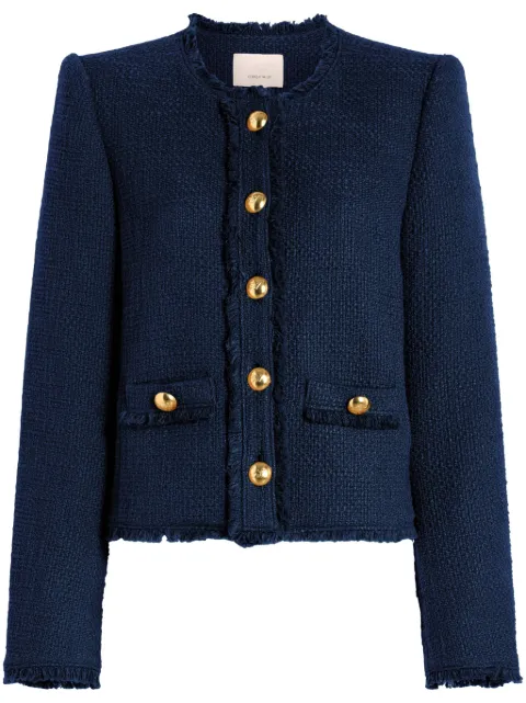 Cinq A Sept Christie blouclé jacket Blue ZJ744114Z