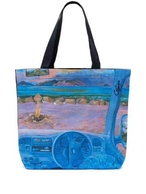 JW Anderson canvas tote bag Blue HB0498FA0405800